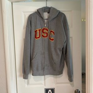 USC zip up hoodie